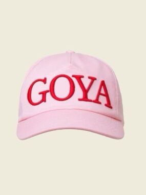 STINE GOYA Pink Cap with Red GOYA Embroidery
